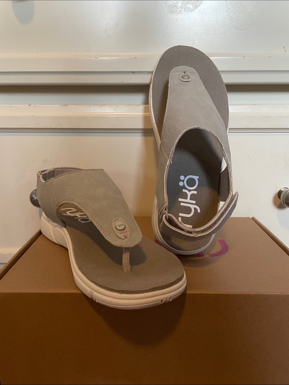 Ryka Gray Sandals